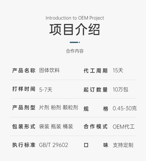 個性化固體飲料代加工定制有哪些注意事項(xiàng)